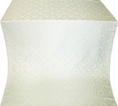 Venets silk (rayon brocade) (white/silver)