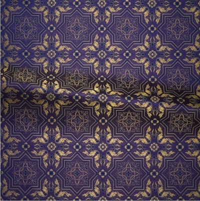 Rhodes metallic brocade (violet/gold)