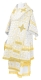 Bishop vestments - Custodian rayon brocade B (white-gold), Standard design