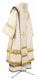 Bishop vestments - Verona metallic brocade B (white-gold), Standard design, back