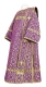 Deacon vestments - Arkhangelsk rayon brocade S2 (violet-gold), Standard cross design