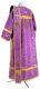 Deacon vestments - Don rayon brocade S4 (violet-gold) back, Standard design