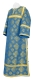 Clergy stikharion - Resurrection rayon brocade S3 (blue-gold), Standard design