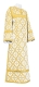 Clergy sticharion - Nicholaev rayon brocade S3 (white-gold), Standard design