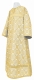 Clergy sticharion - Floral Cross rayon brocade S3 (white-gold), Standard design