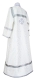 Altar server sticharion - Souzdal' rayon brocade S2 (white-silver) (back), Economy design