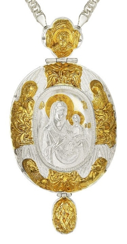Jewelry Bishop panagia (encolpion) - A690 (gold-gilding)