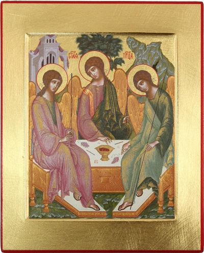 Icon: Holy Trinity - C10 (4.6''x5.7'' (11.8x14.6 cm))