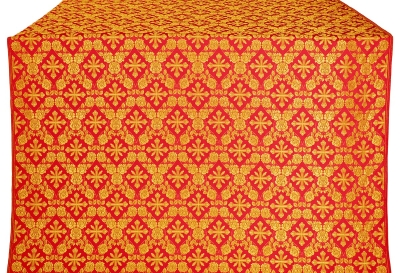 Theodosia silk (rayon brocade) (red/gold)