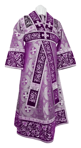 Embroidered Subdeacon vestments - Iris (violet-silver)